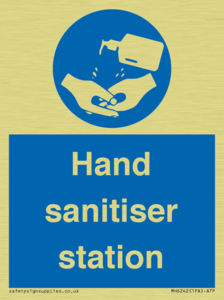 Hand sanitiser station